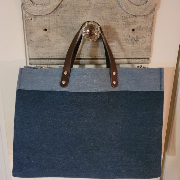 BRIGHTON Shoe Love East West Denim Tote - Picture 6 of 10